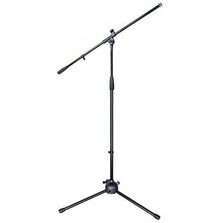 5 Core Foldable Tripod Microphone Stand & Mic Clip/ Universal Mic Mount MS 080 G